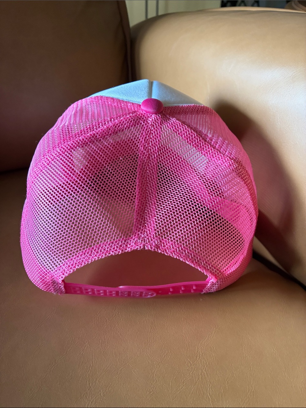 Pink Trucker Hat with Embroidered K Patch & Cute Patches - Picture 4 of 6